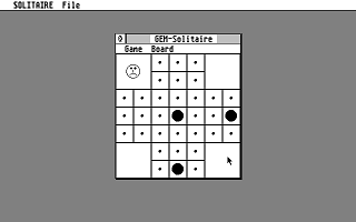 GEM Solitaire atari screenshot